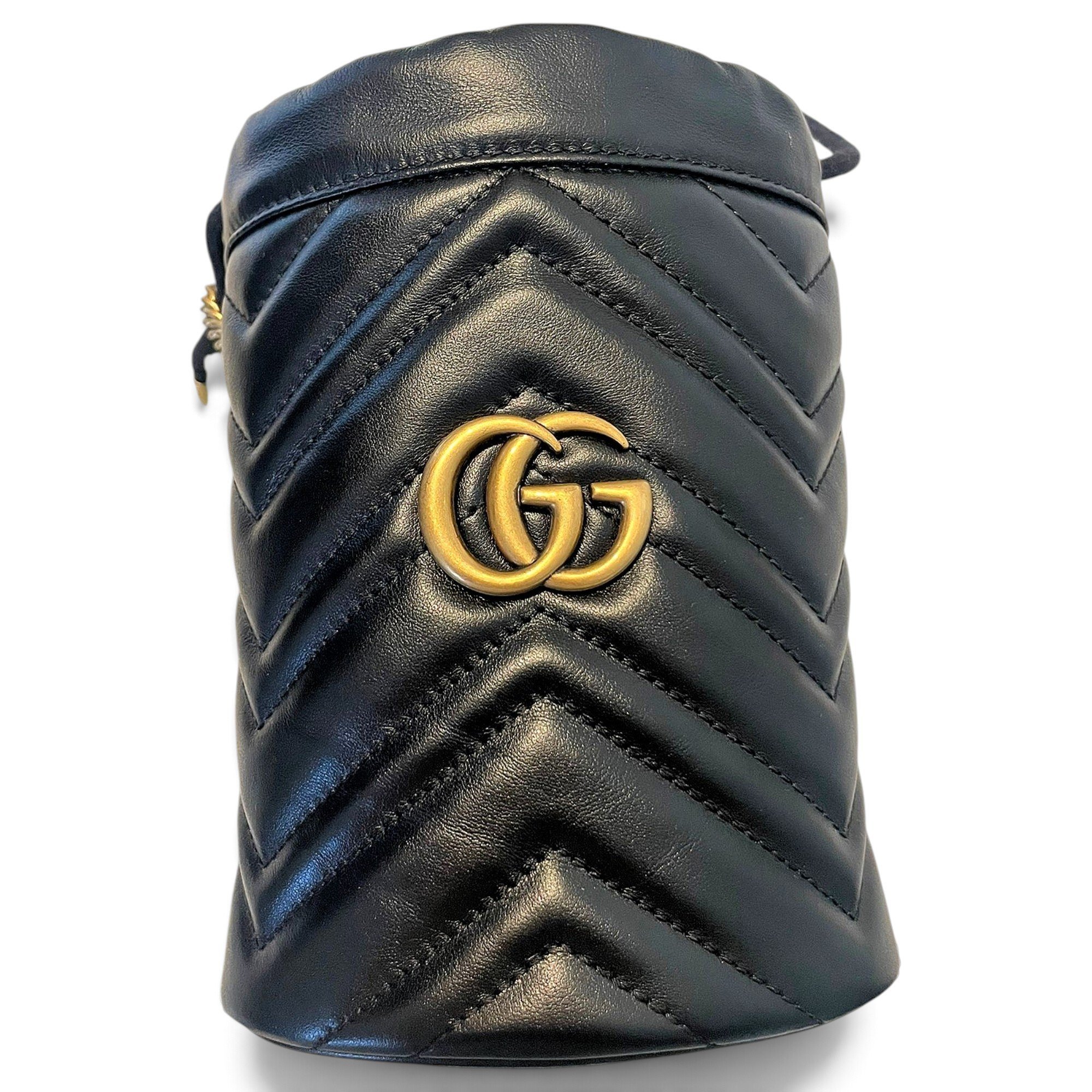 GG Marmont Chain Bucket leather crossbody bag