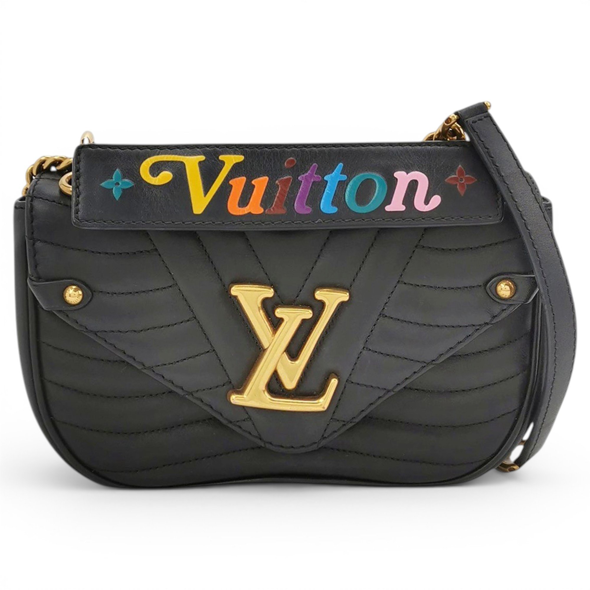 New Wave leather handbag