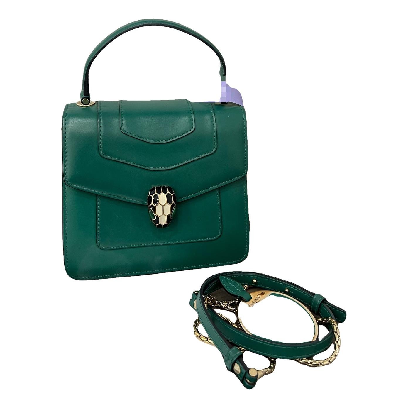 Serpenti leather handbag