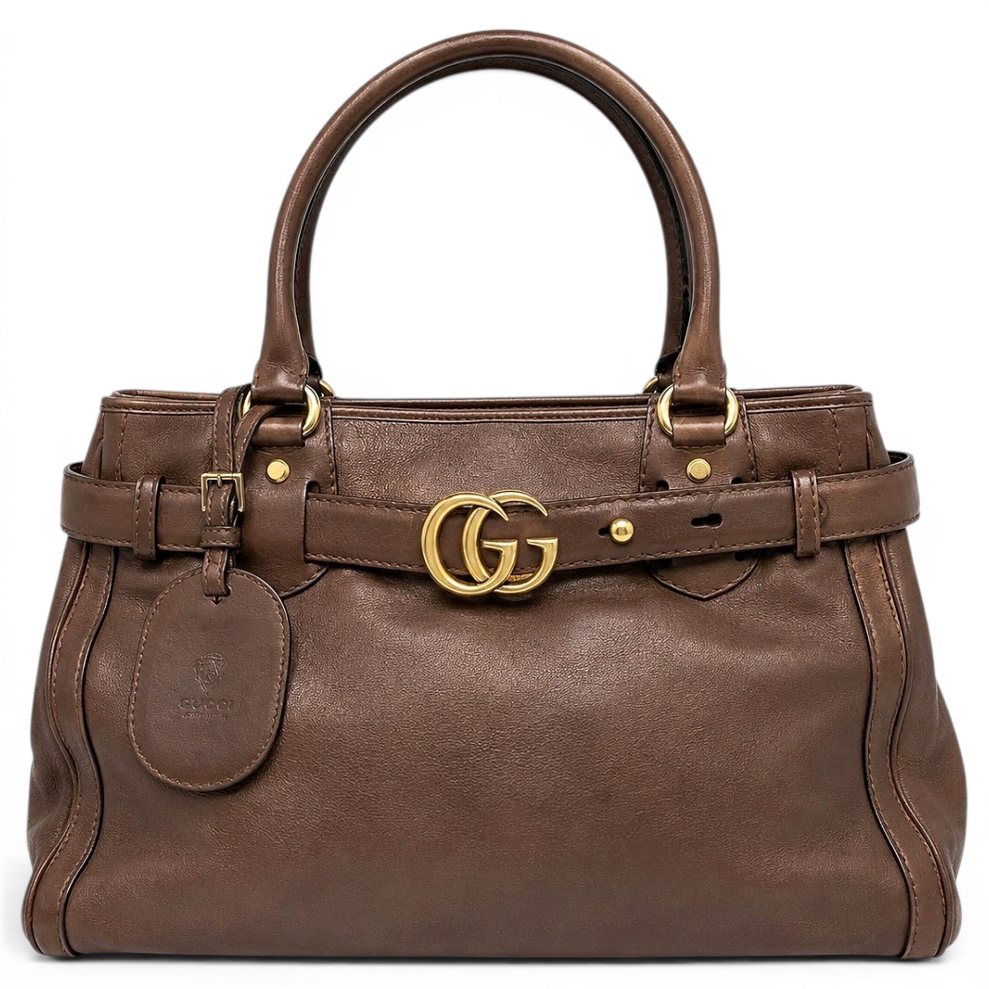 GG Running leather handbag