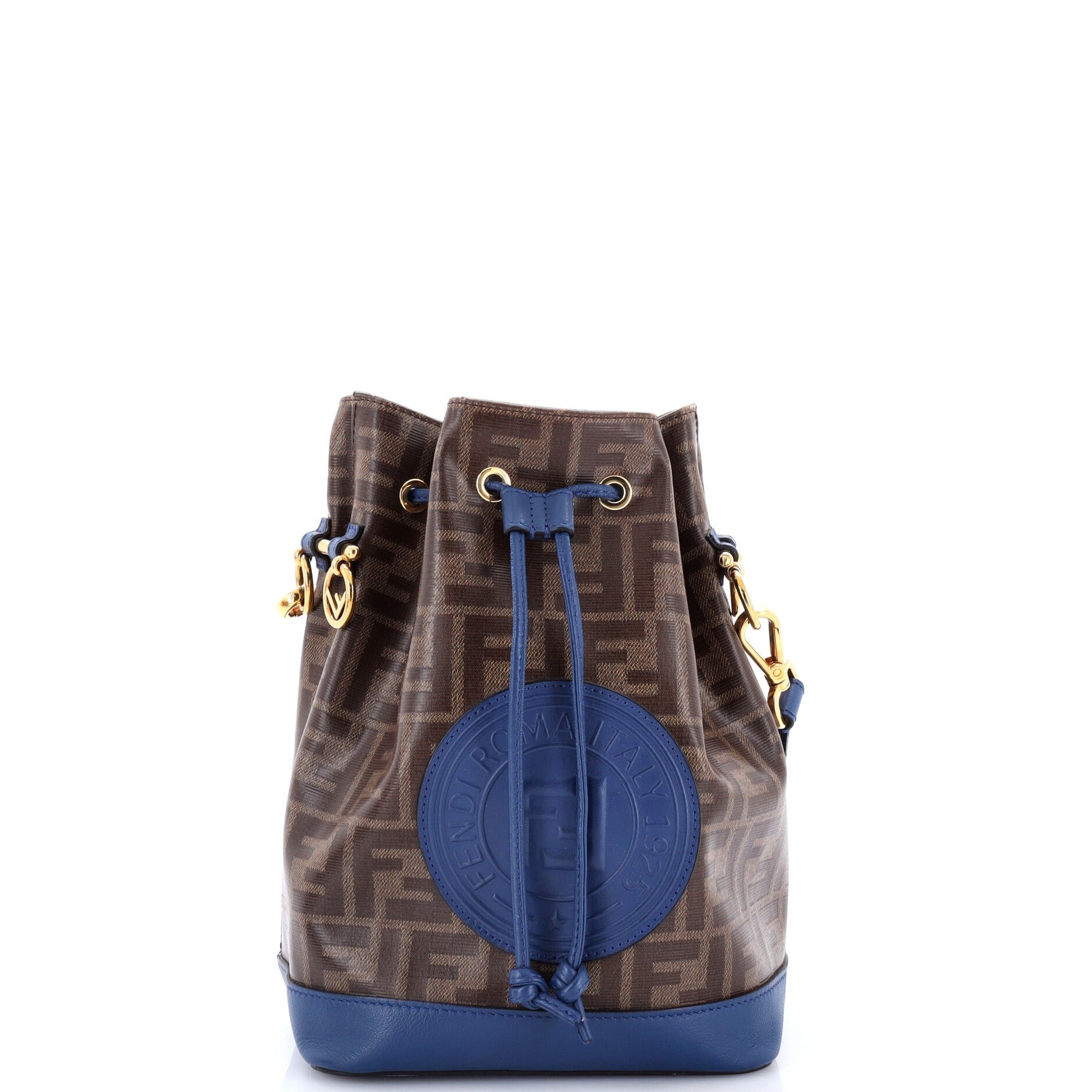 Mon Tresor Bucket Bag Zucca Coated Canvas Small