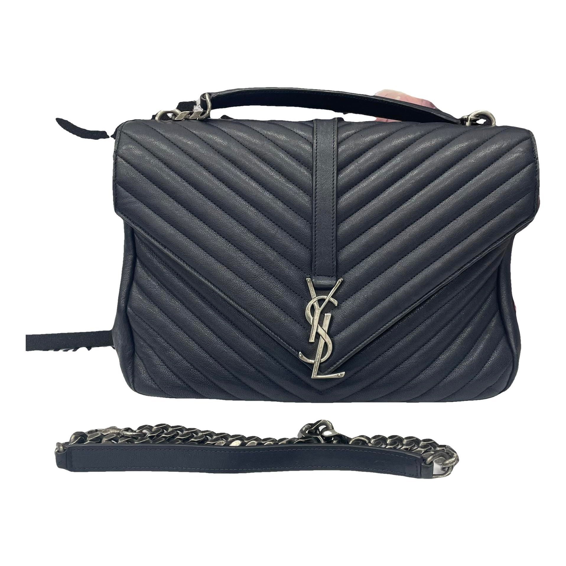 Collége monogramme leather handbag
