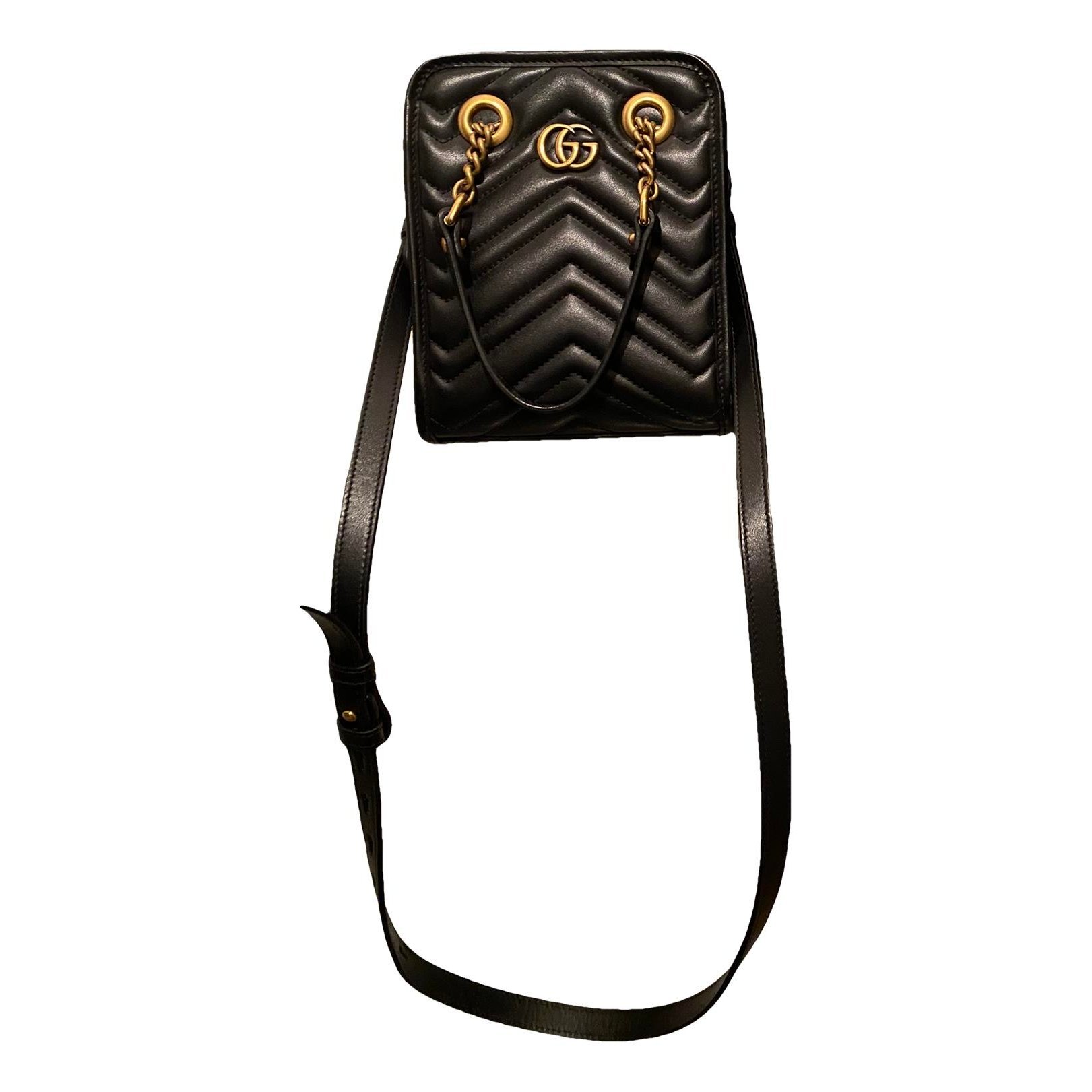 GG Marmont Zip Messenger leather crossbody bag