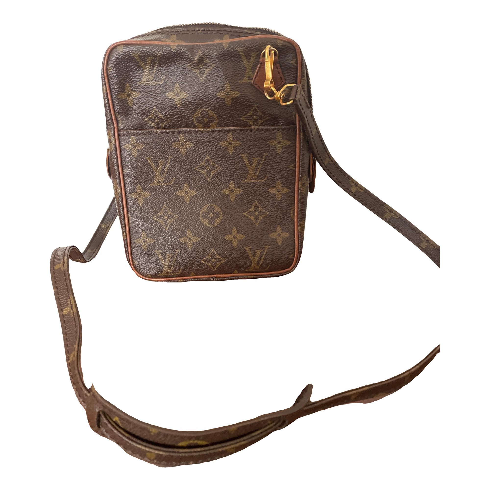 Leather clutch bag