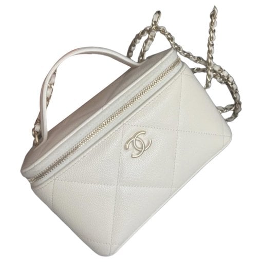 Vanity leather handbag