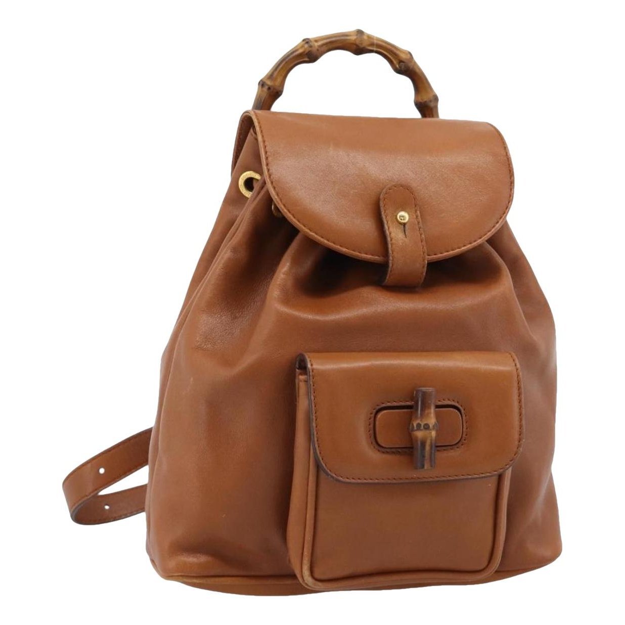 Leather backpack
