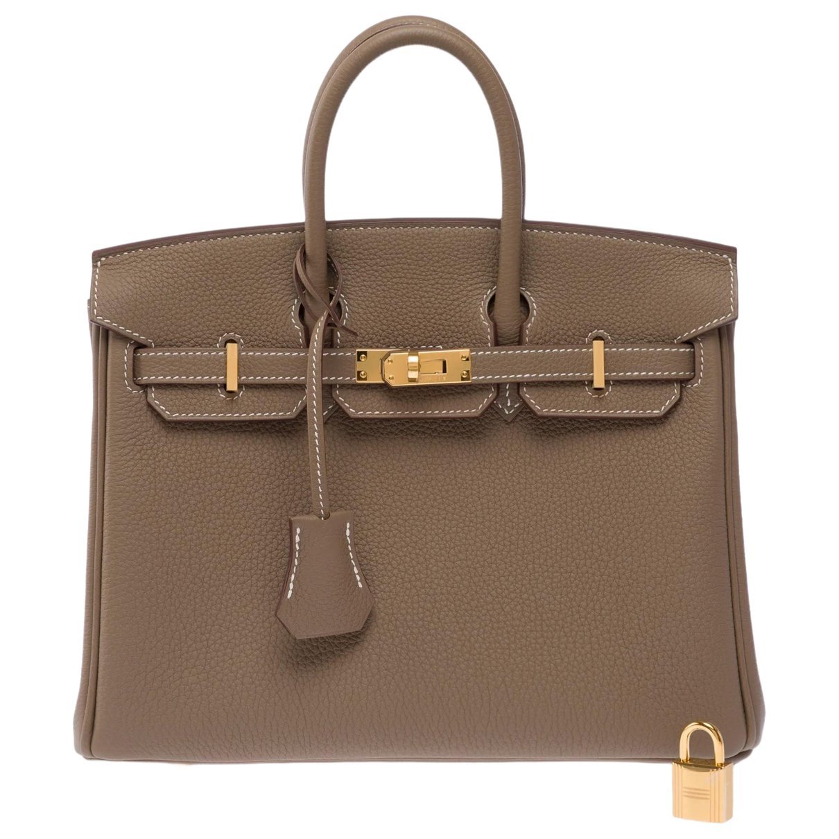 Birkin 25 leather handbag