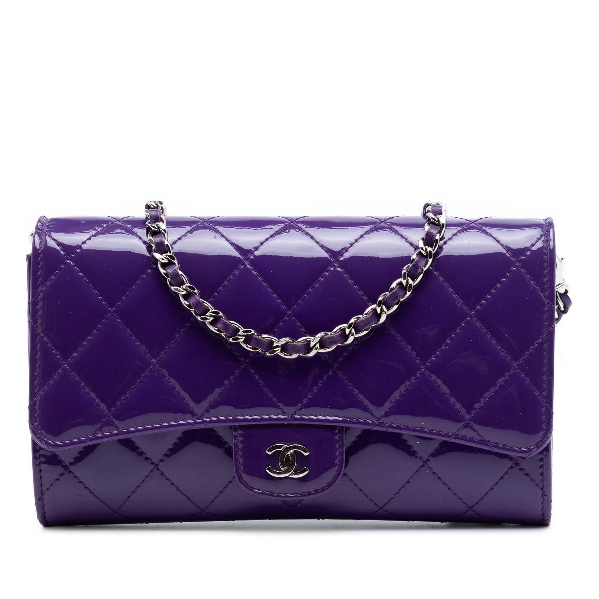 Wallet On Chain leather handbag