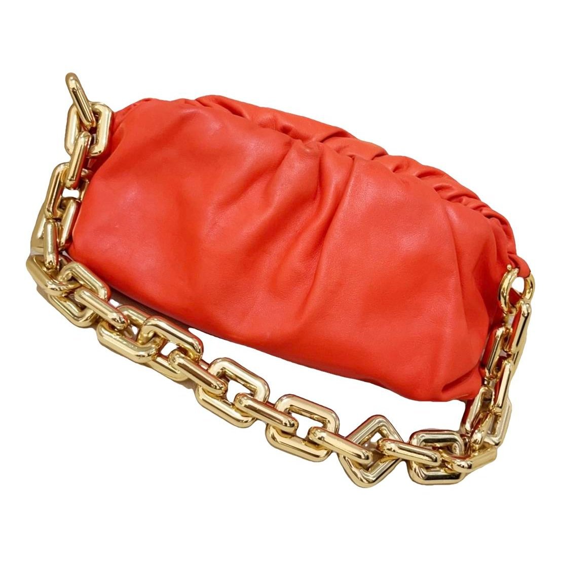 Chain Pouch leather handbag