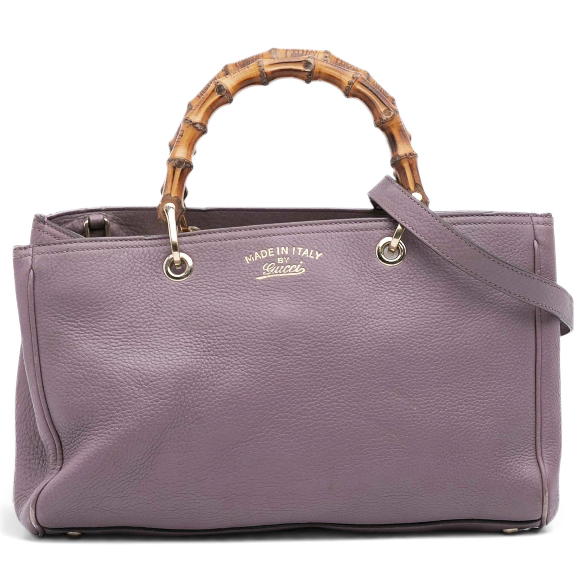 Bamboo Shopper leather tote