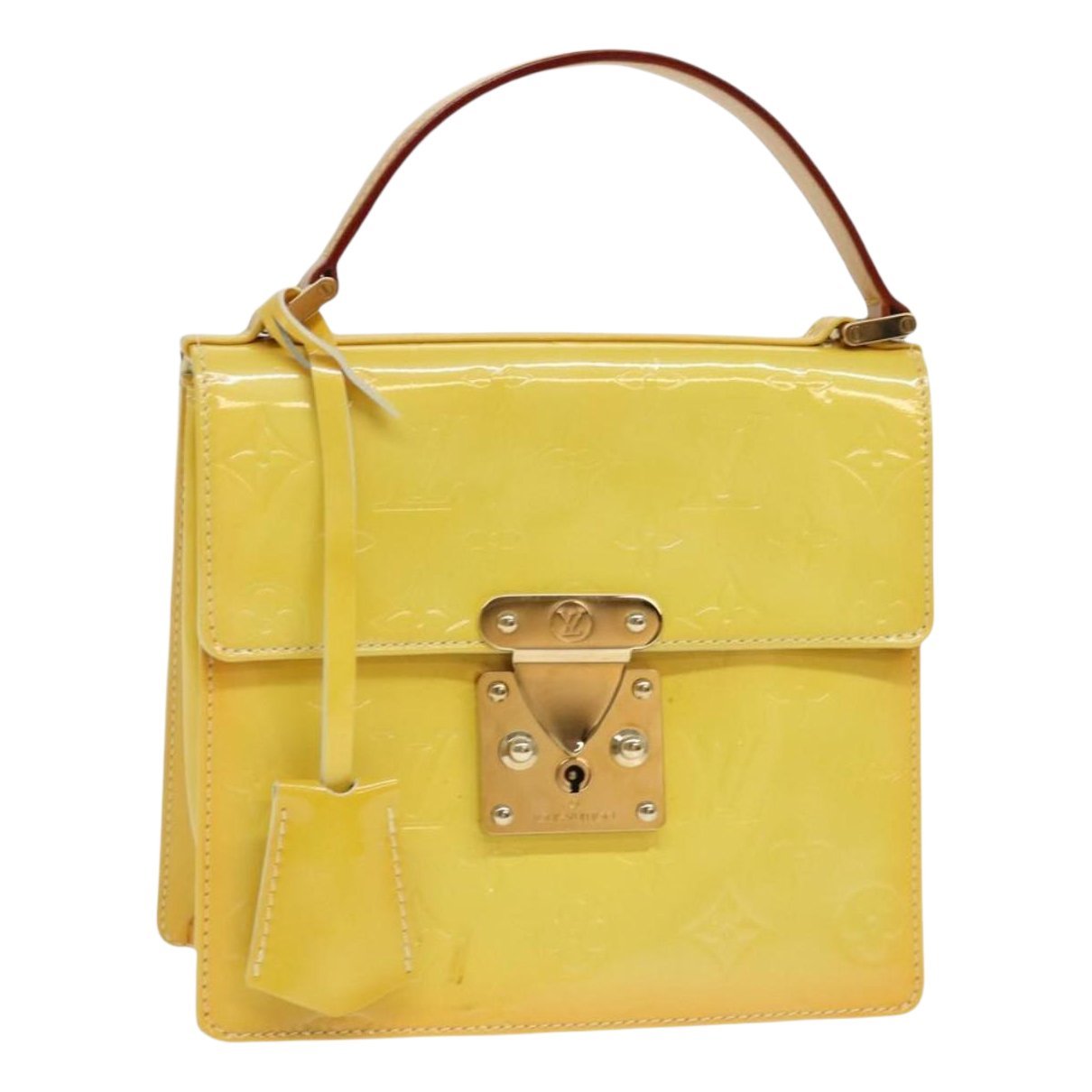 Spring street patent leather handbag