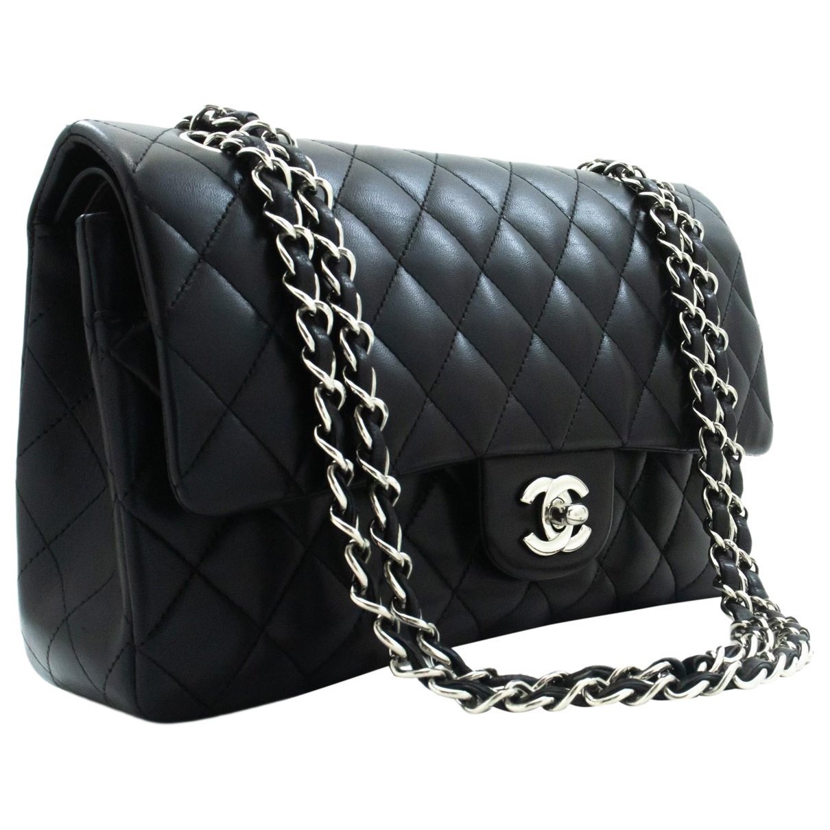 Trendy CC Bowler leather handbag