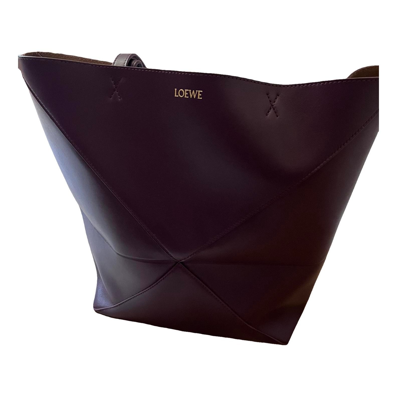 Puzzle Fold leather tote