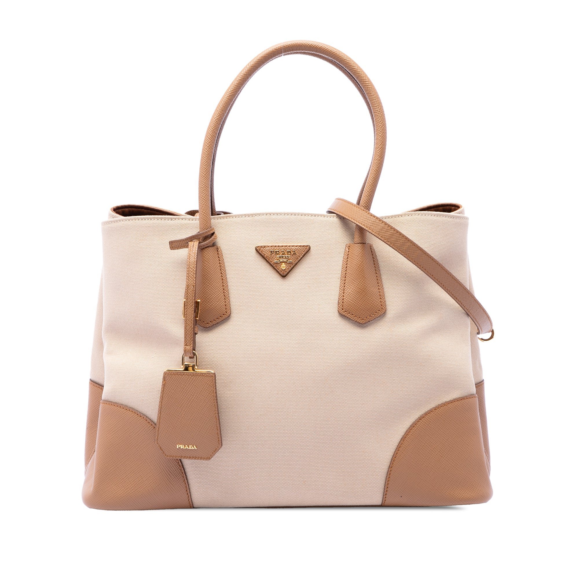 Double leather satchel