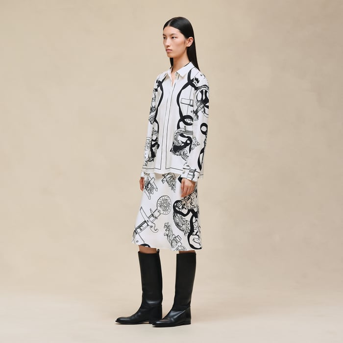 Blanc Nacre "Ferronnerie Remix" Classic Shirt