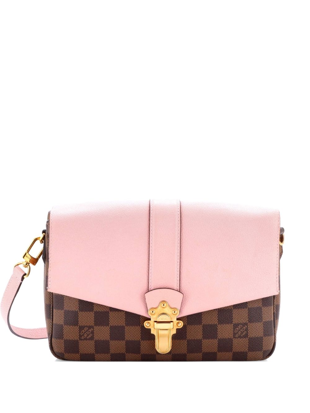 Clapton Handbag Damier and Leather PM crossbody bag