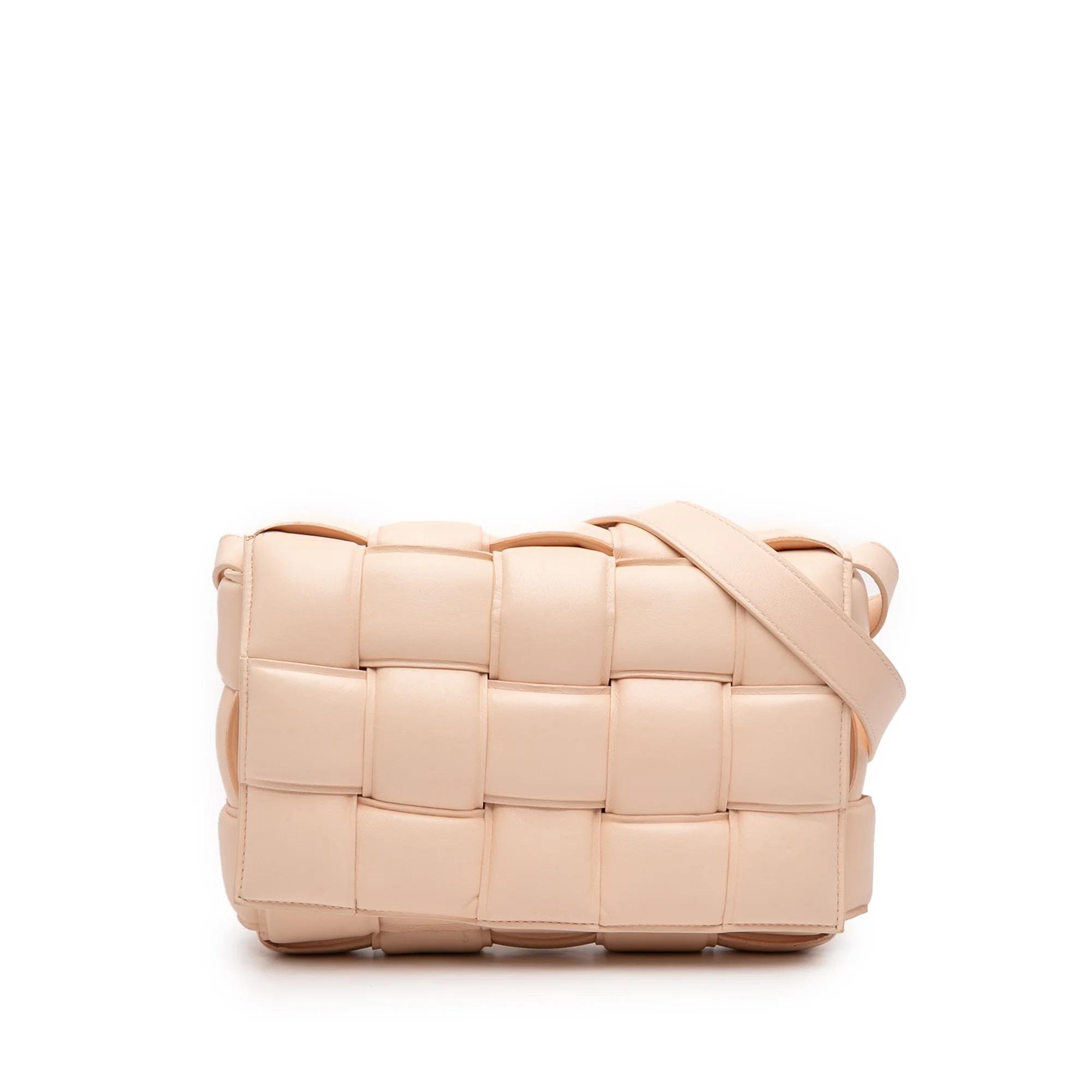 Cassette leather handbag
