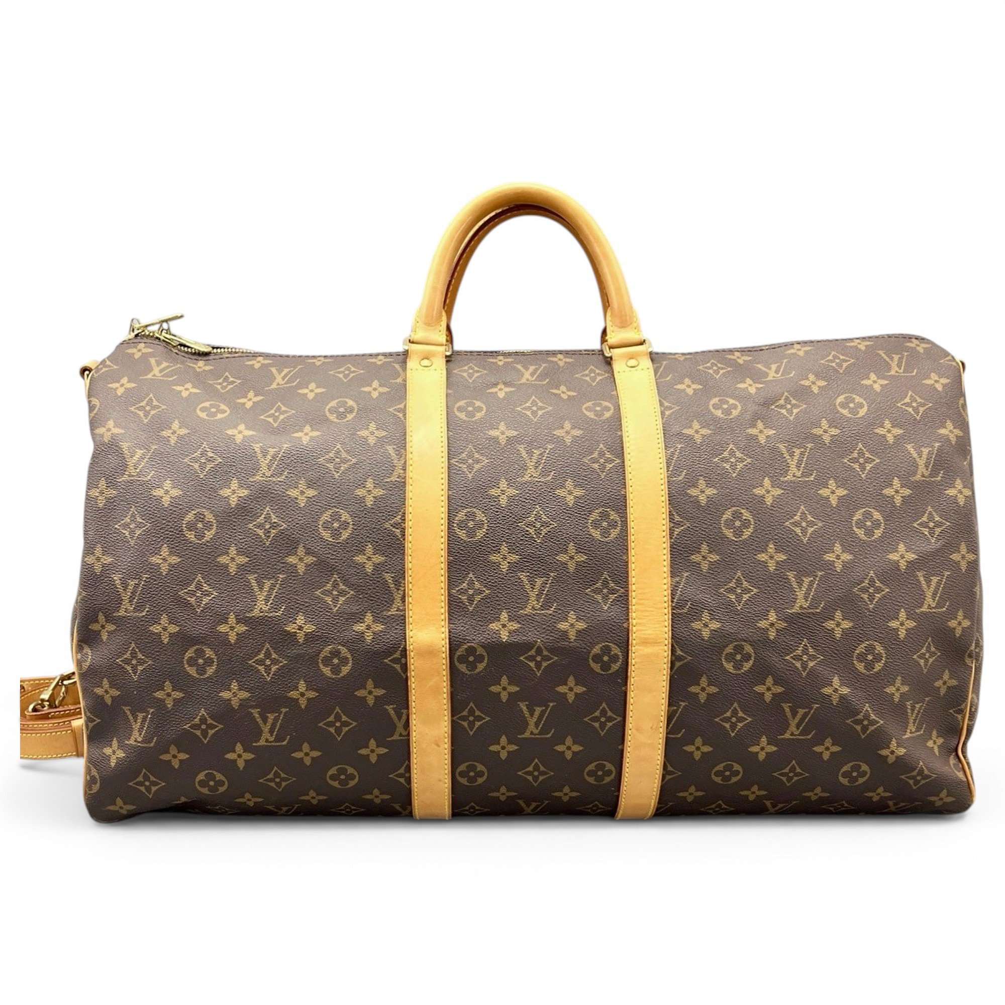 Keepall leather travel bag