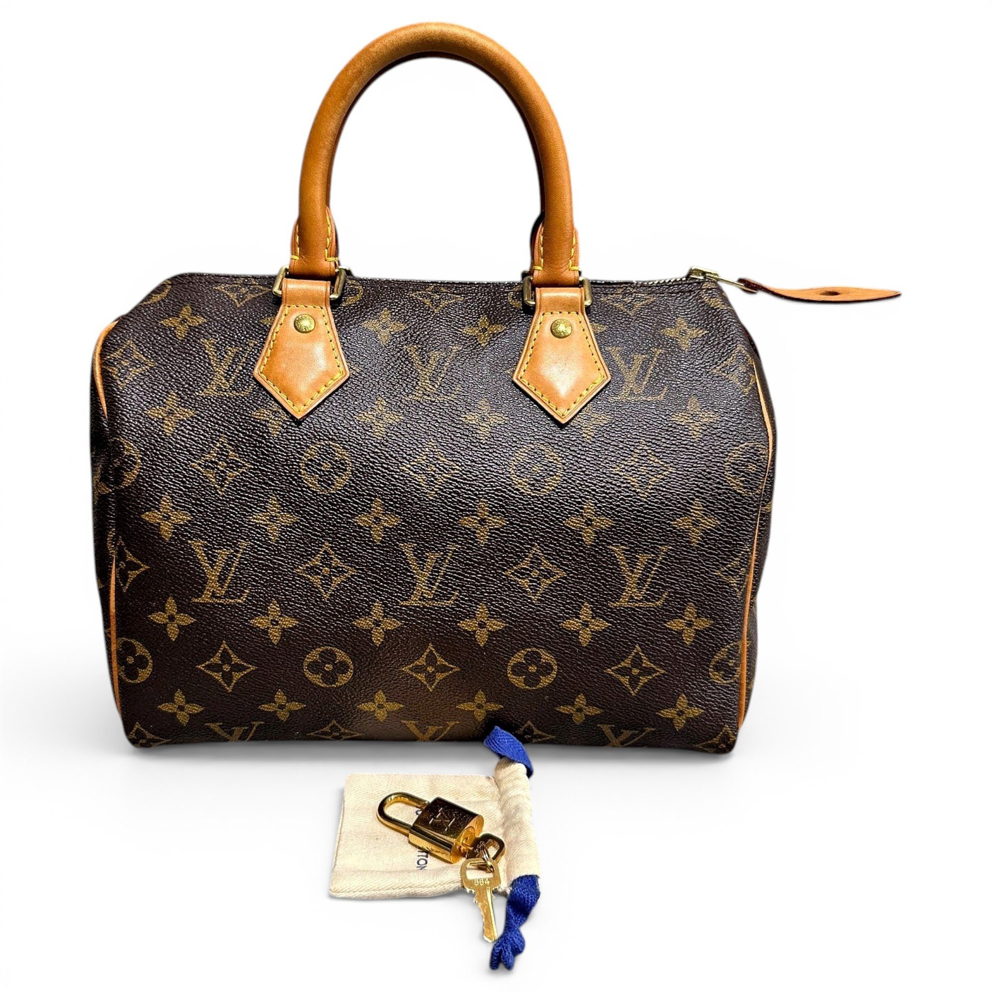 Speedy leather handbag