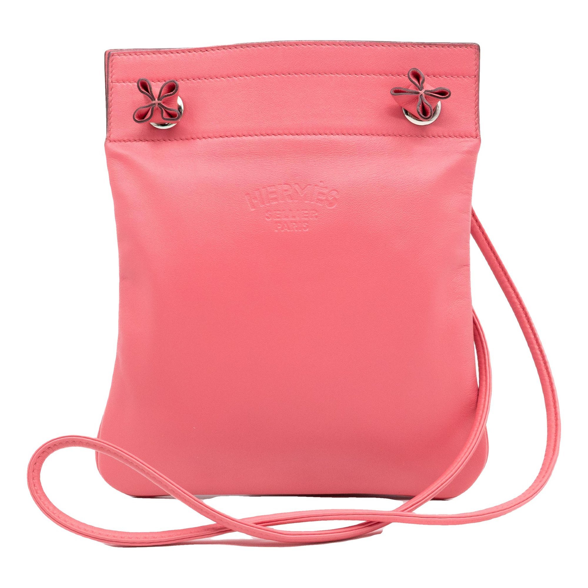 Hermes Aline Handbag Rose Azalee Swift Leather