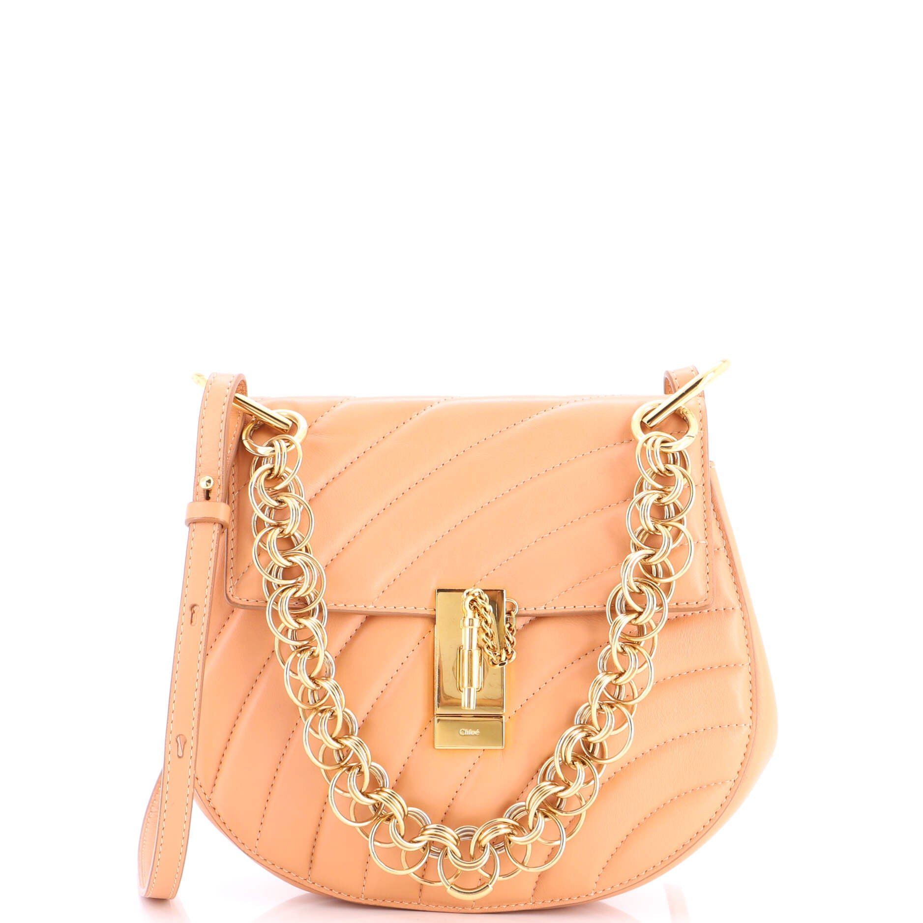 Drew Bijou Crossbody Bag Quilted Leather Small