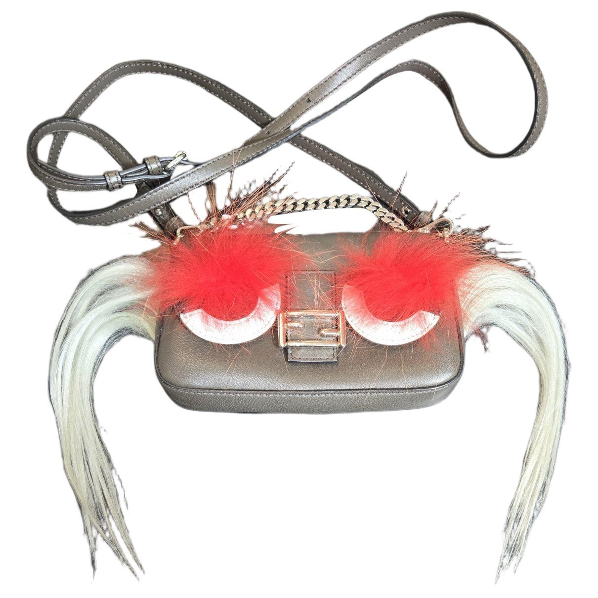 Baguette leather crossbody bag
