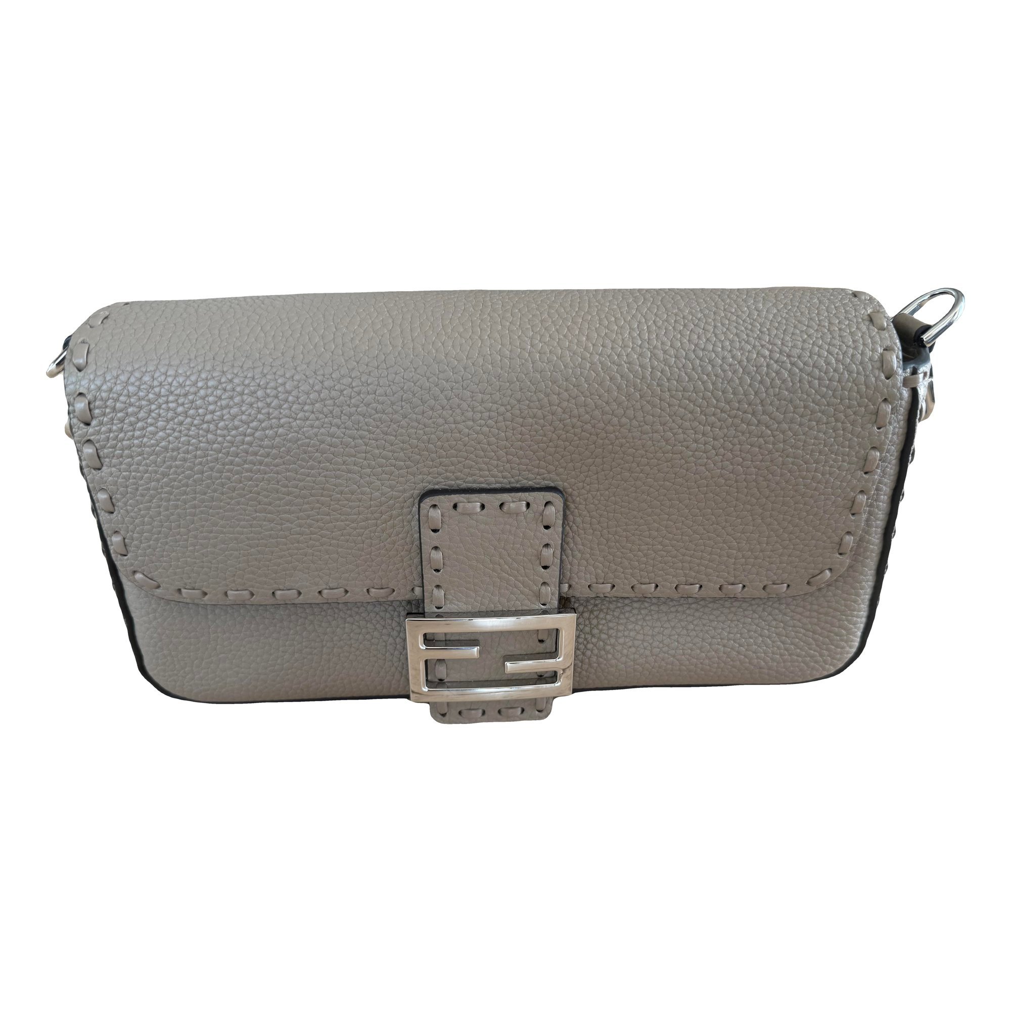 Baguette leather handbag