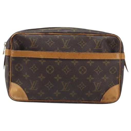 Leather clutch bag