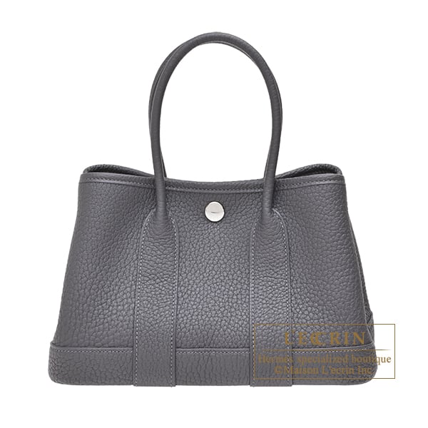 Hermes Neo Garden bag 23 Ardoise Negonda leather Silver hardware