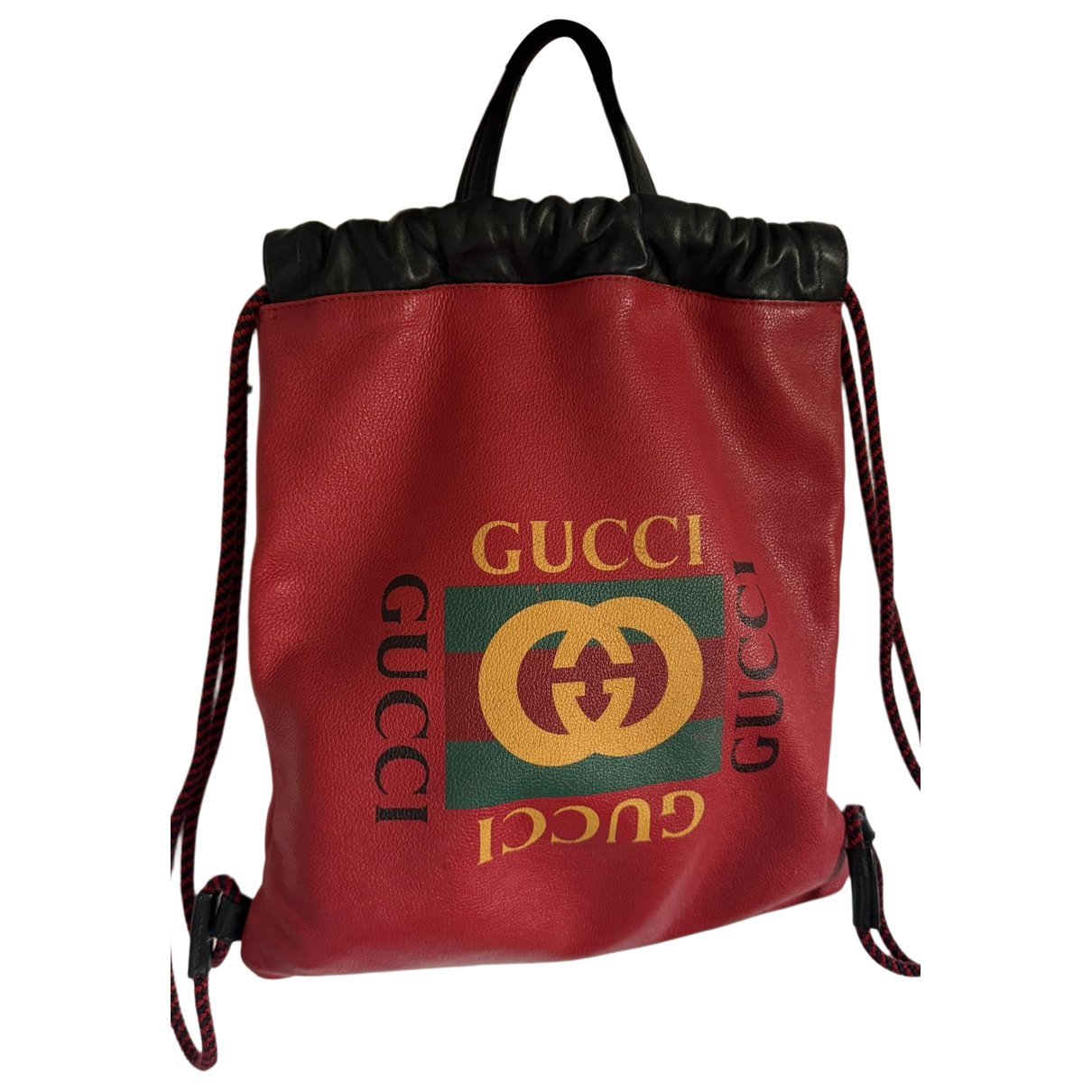 Leather backpack