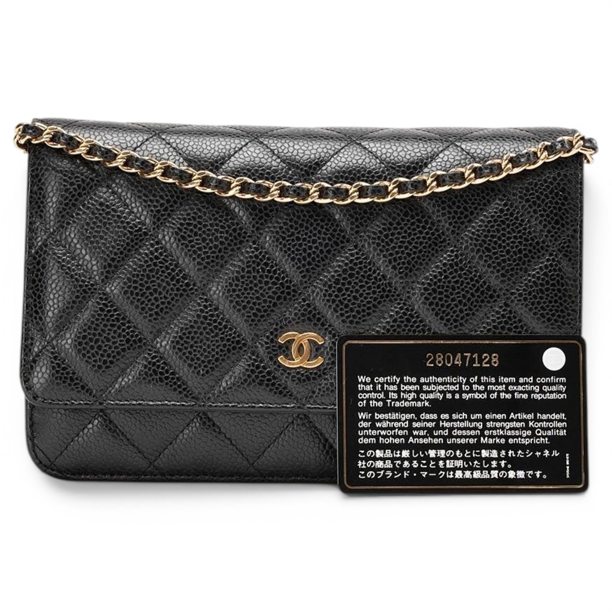 Wallet On Chain Timeless/Classique leather handbag