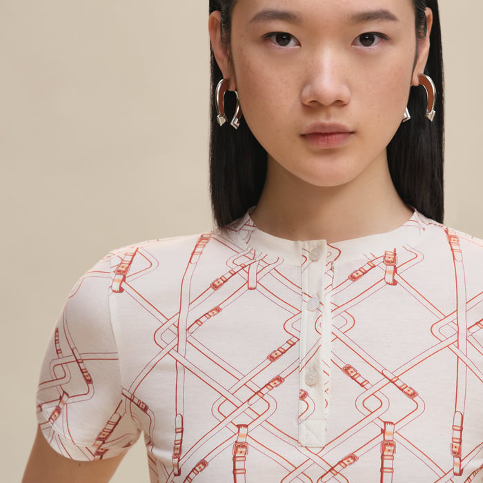 Blanc "Coloriages De Jour" Henley