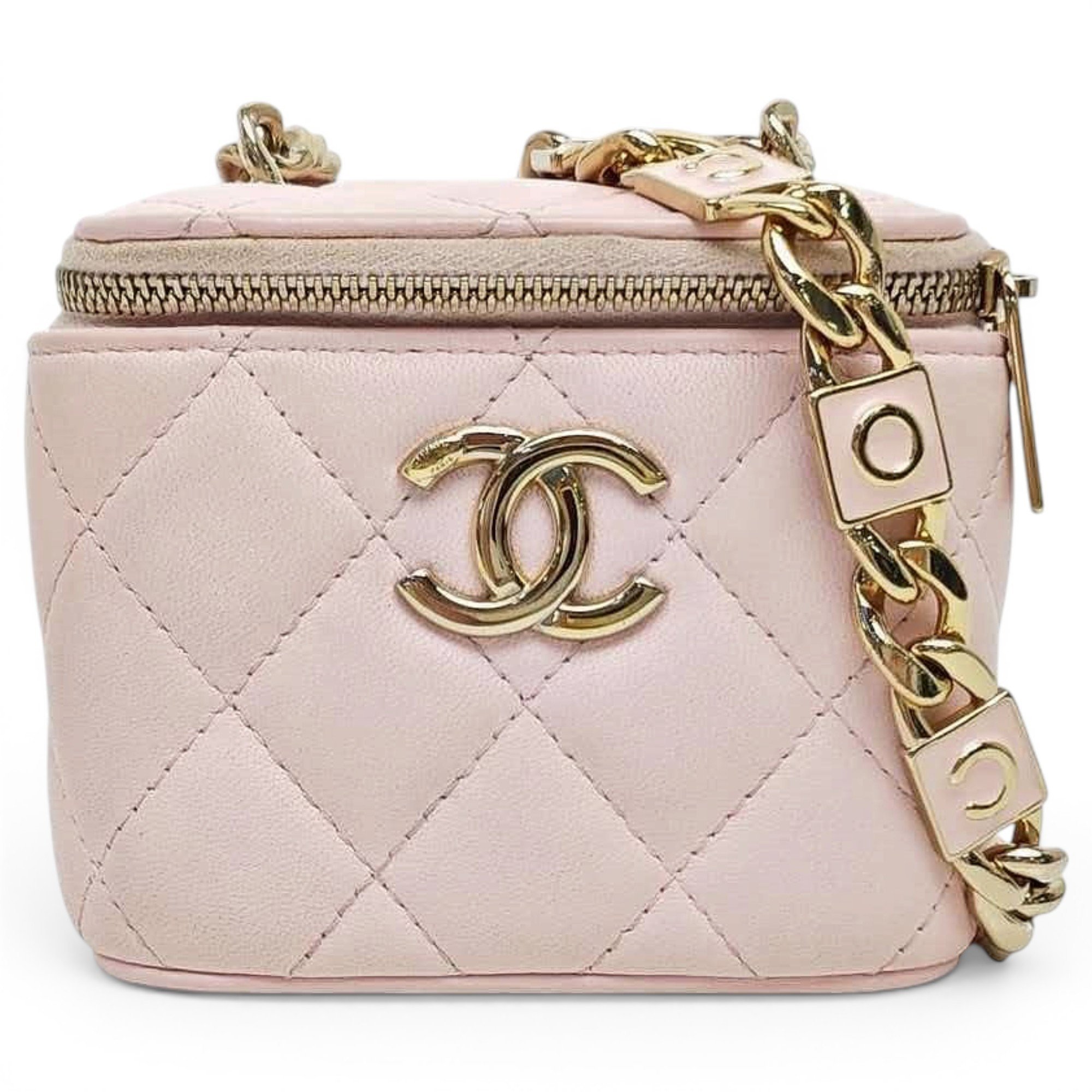 Trendy CC Vanity leather handbag
