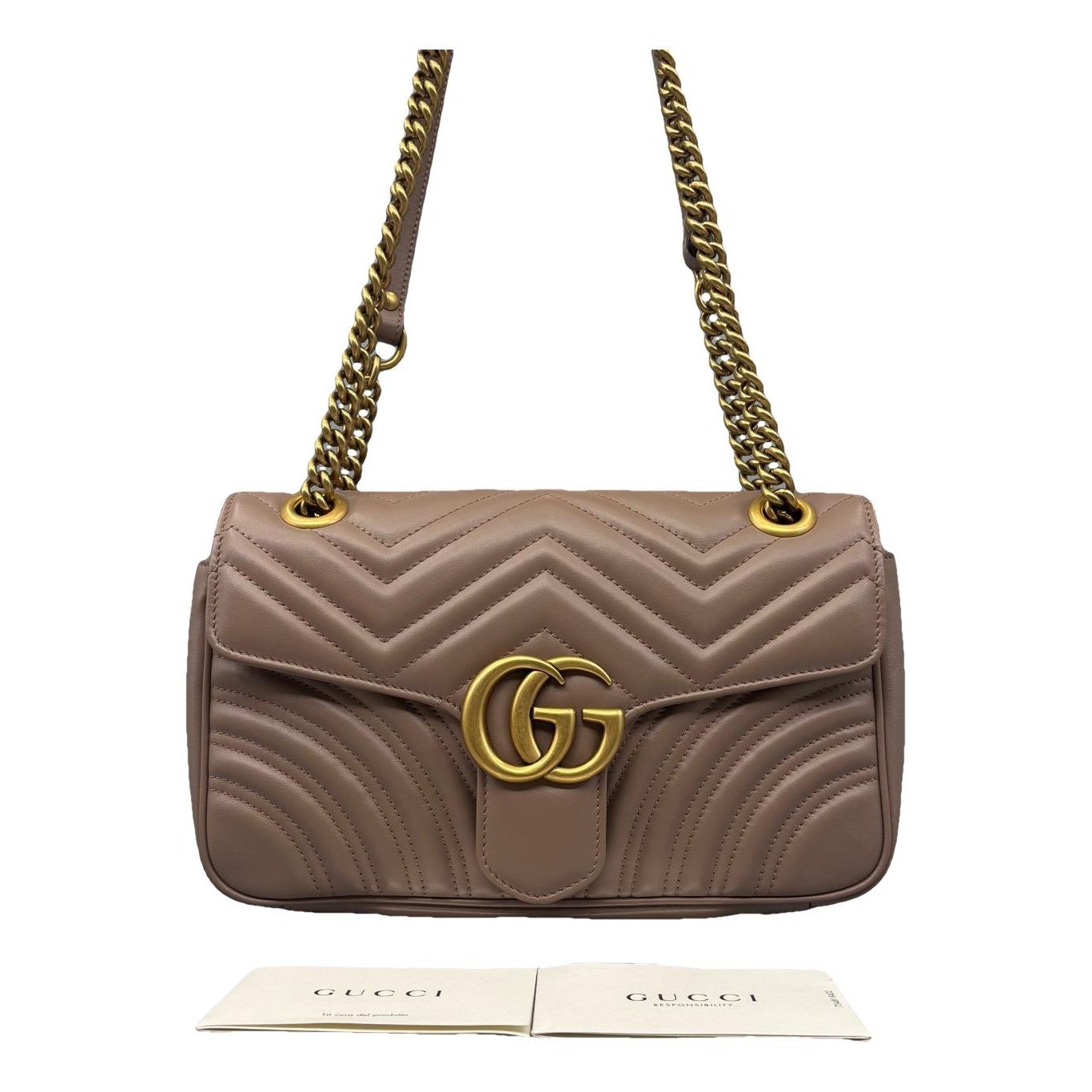 GG Marmont Flap leather handbag