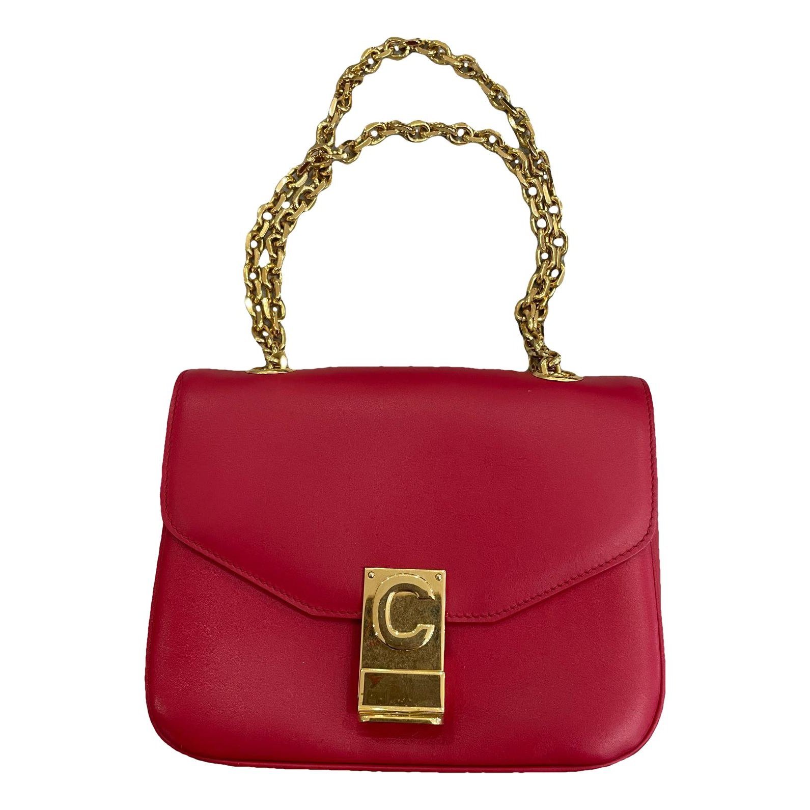 C bag leather crossbody bag