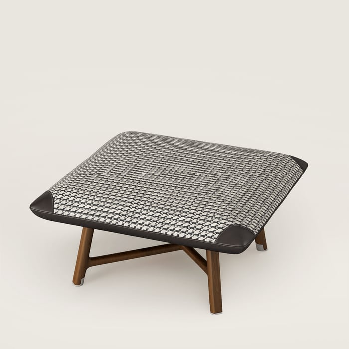 Les Necessaires d'Hermès "Carre d'Assise" Low Stool, Medium Model
