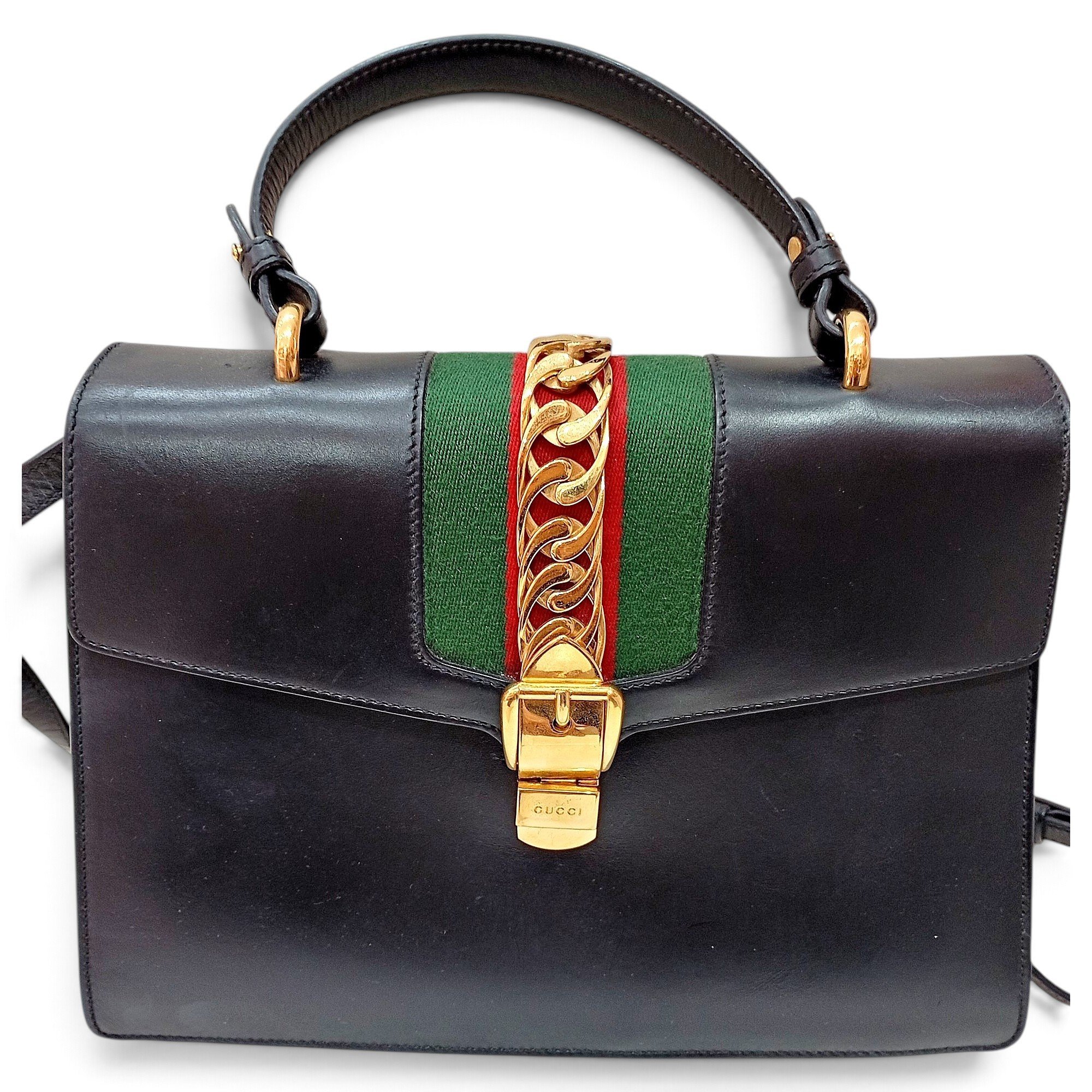 Sylvie Top Handle leather handbag