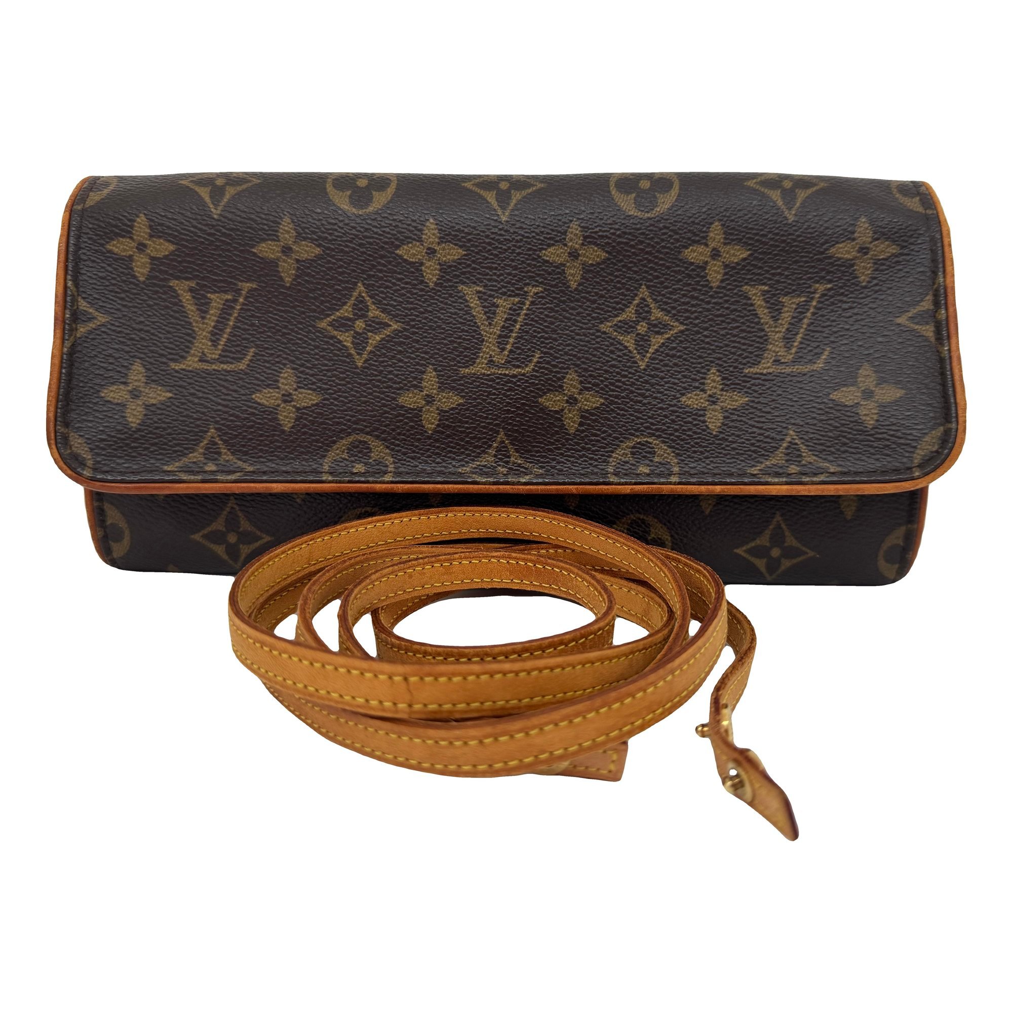 Twin cloth crossbody bag