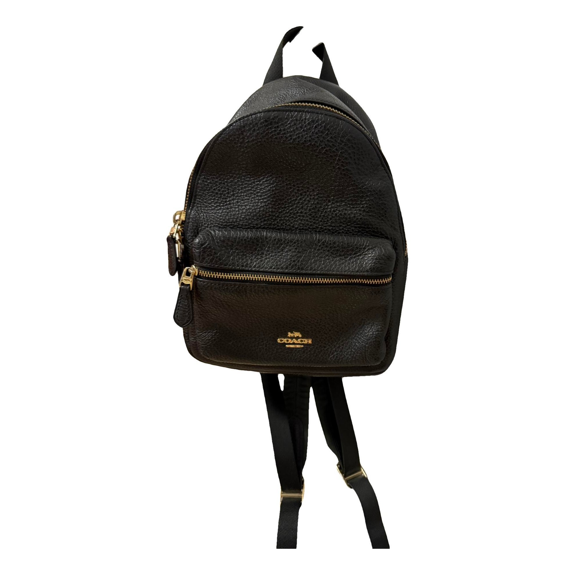 Campus leather backpack