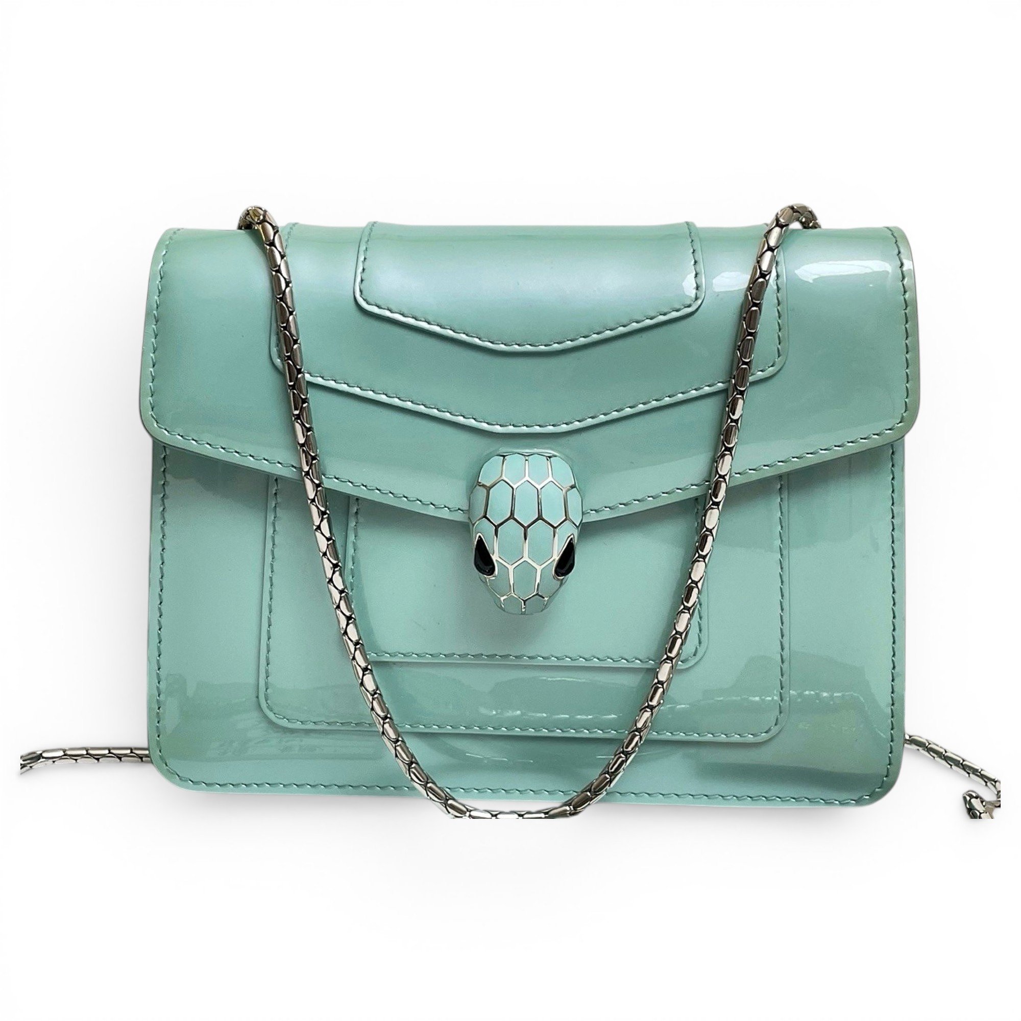 Serpenti leather handbag