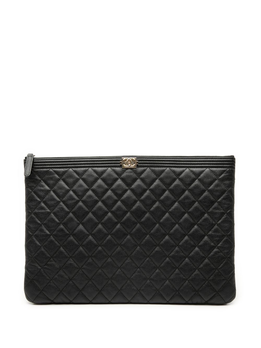 2016-2017 Large Quilted Caviar Boy O Case clutch bag