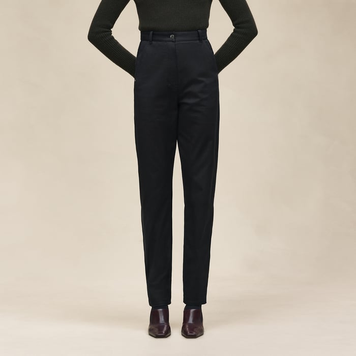 Noir High-waisted Pants