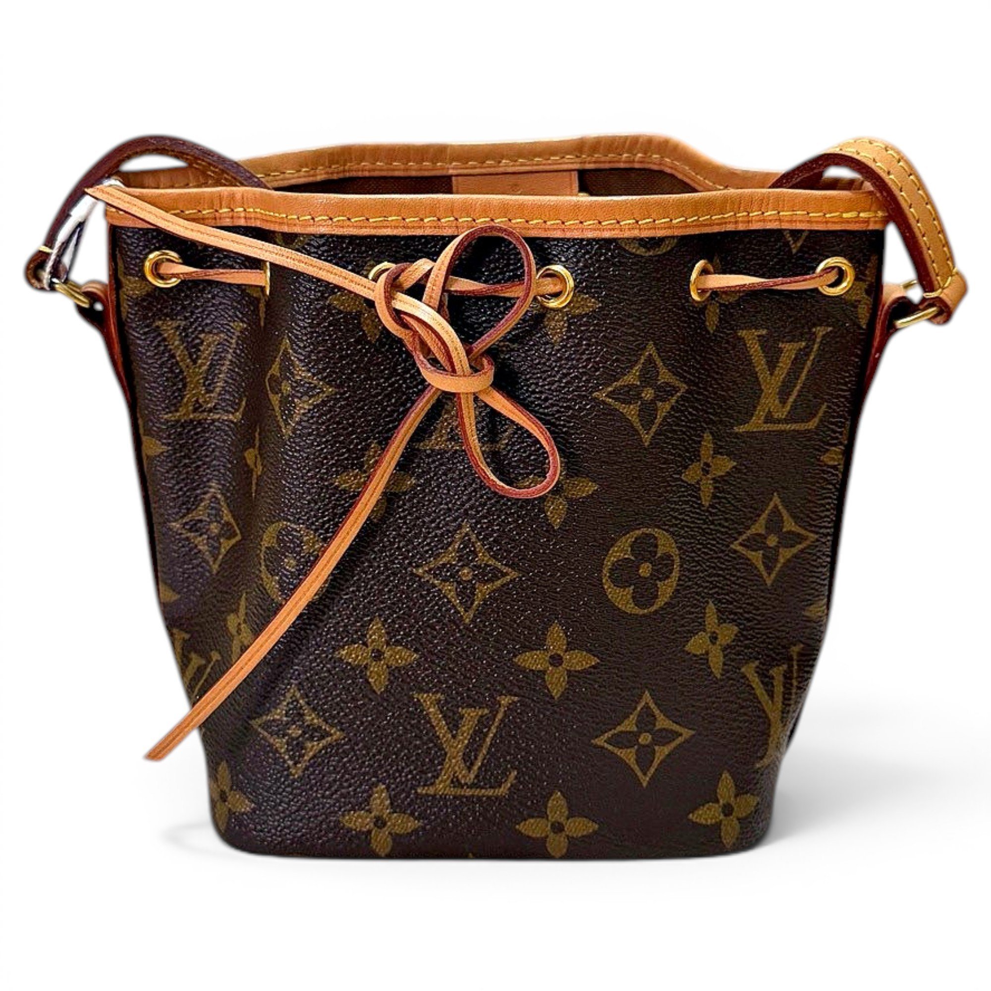 Nano Noé leather handbag