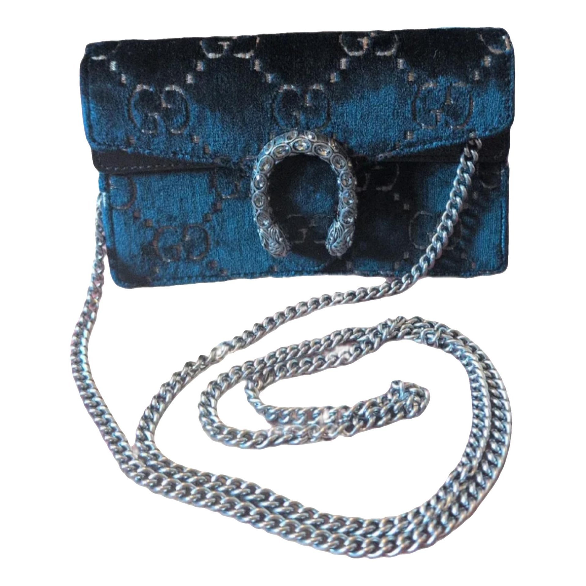 Dionysus Super Mini velvet crossbody bag