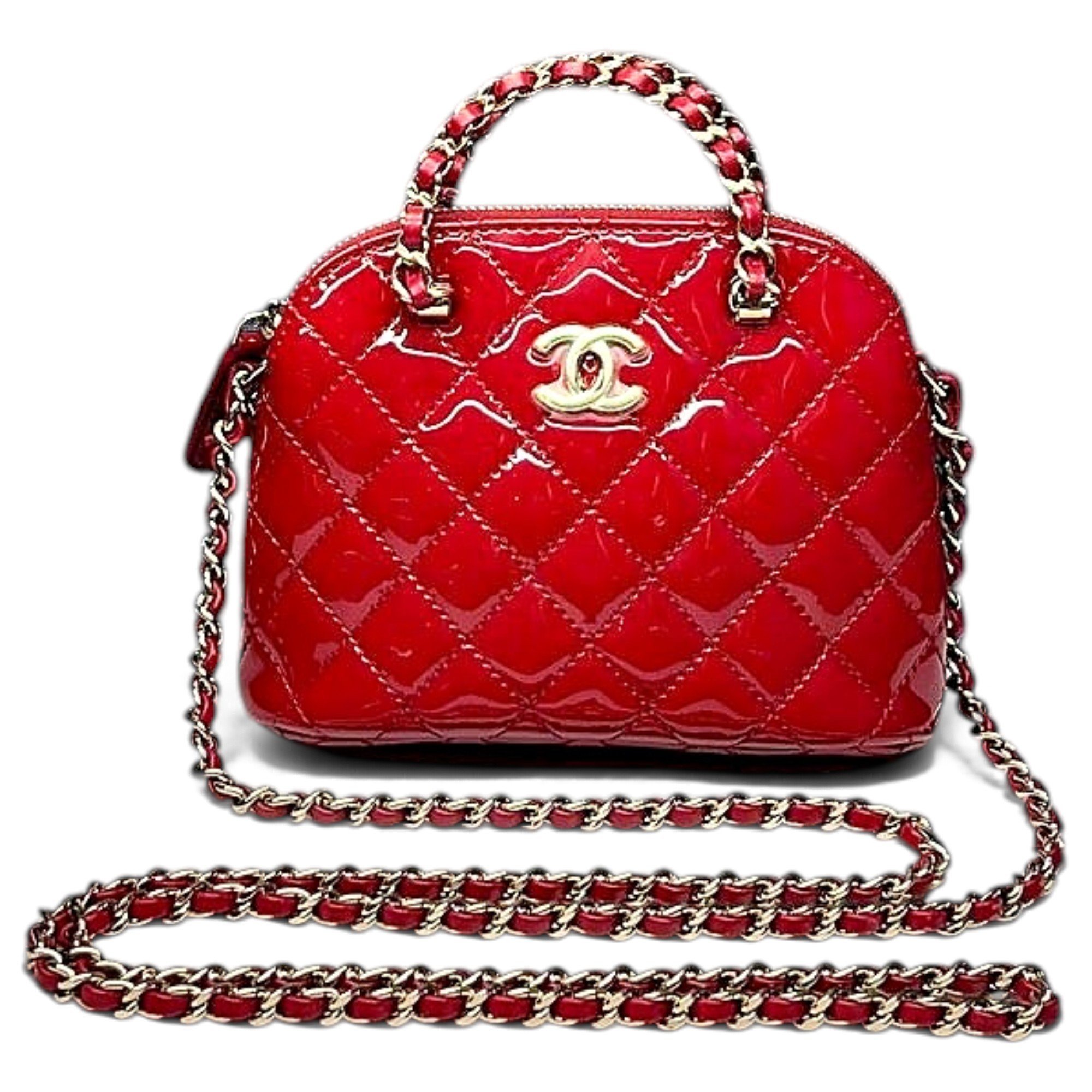 Patent leather crossbody bag