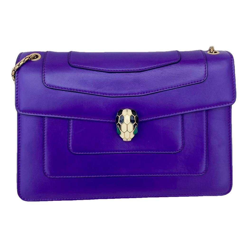 Serpenti leather handbag