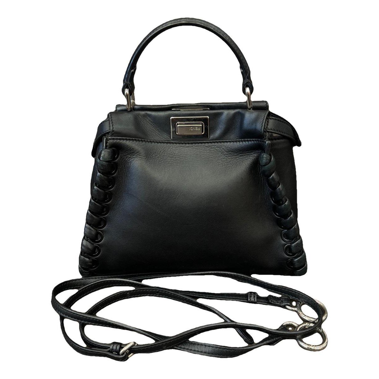 Peekaboo leather handbag