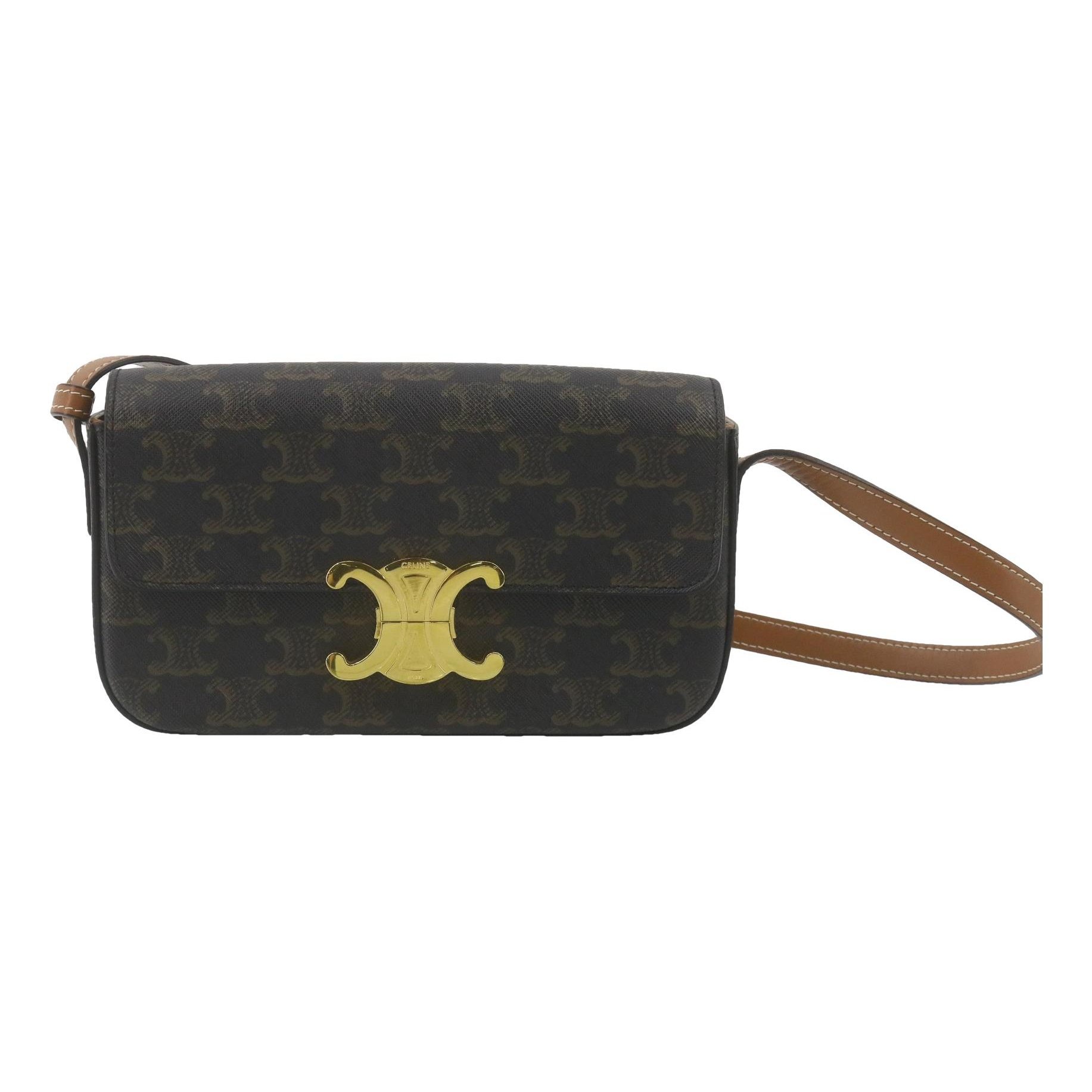 Triomphe Long leather handbag