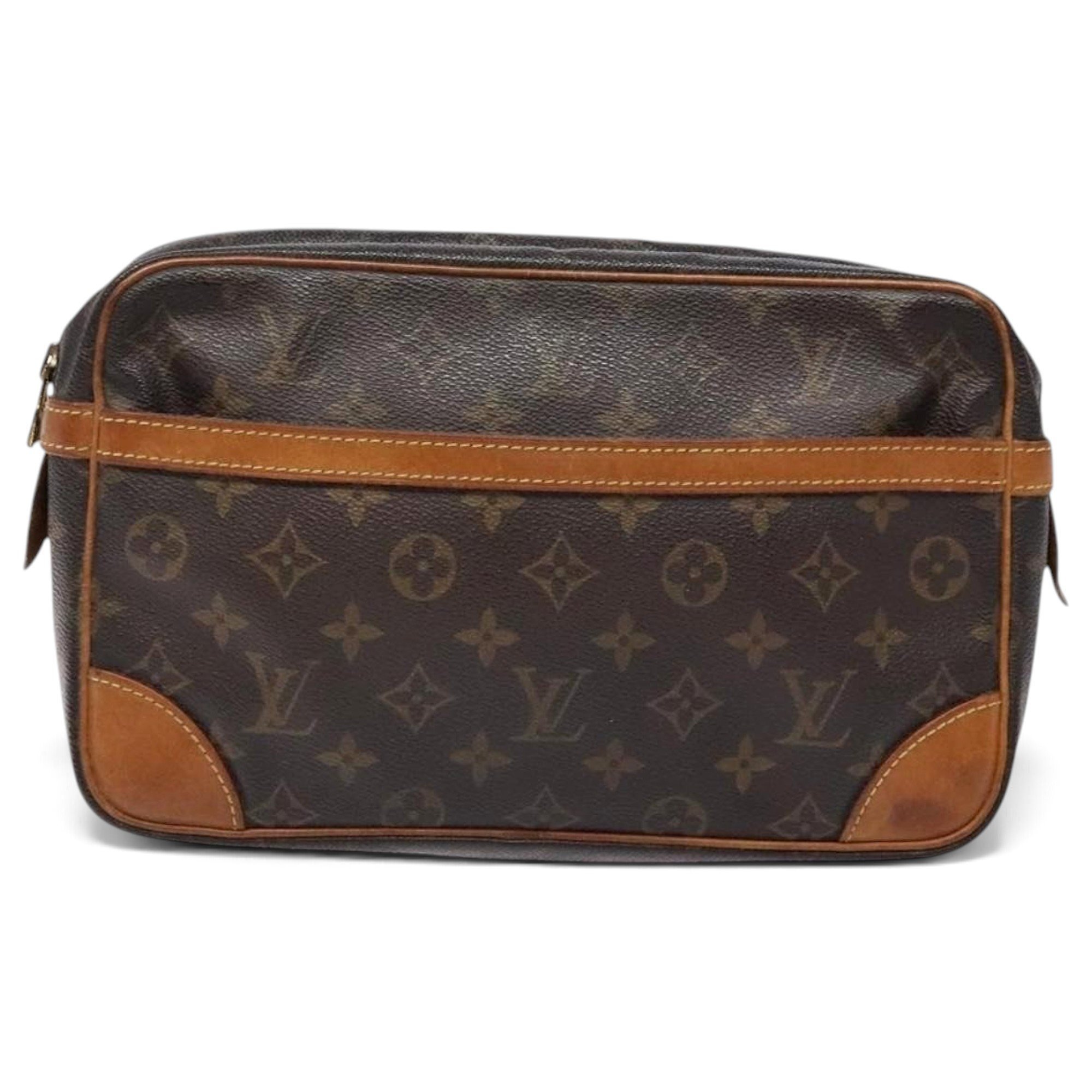 Leather clutch bag