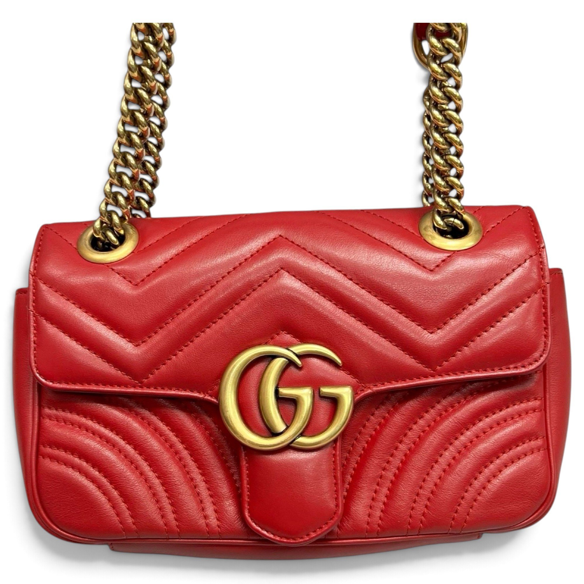 GG Marmont Chain Flap leather handbag